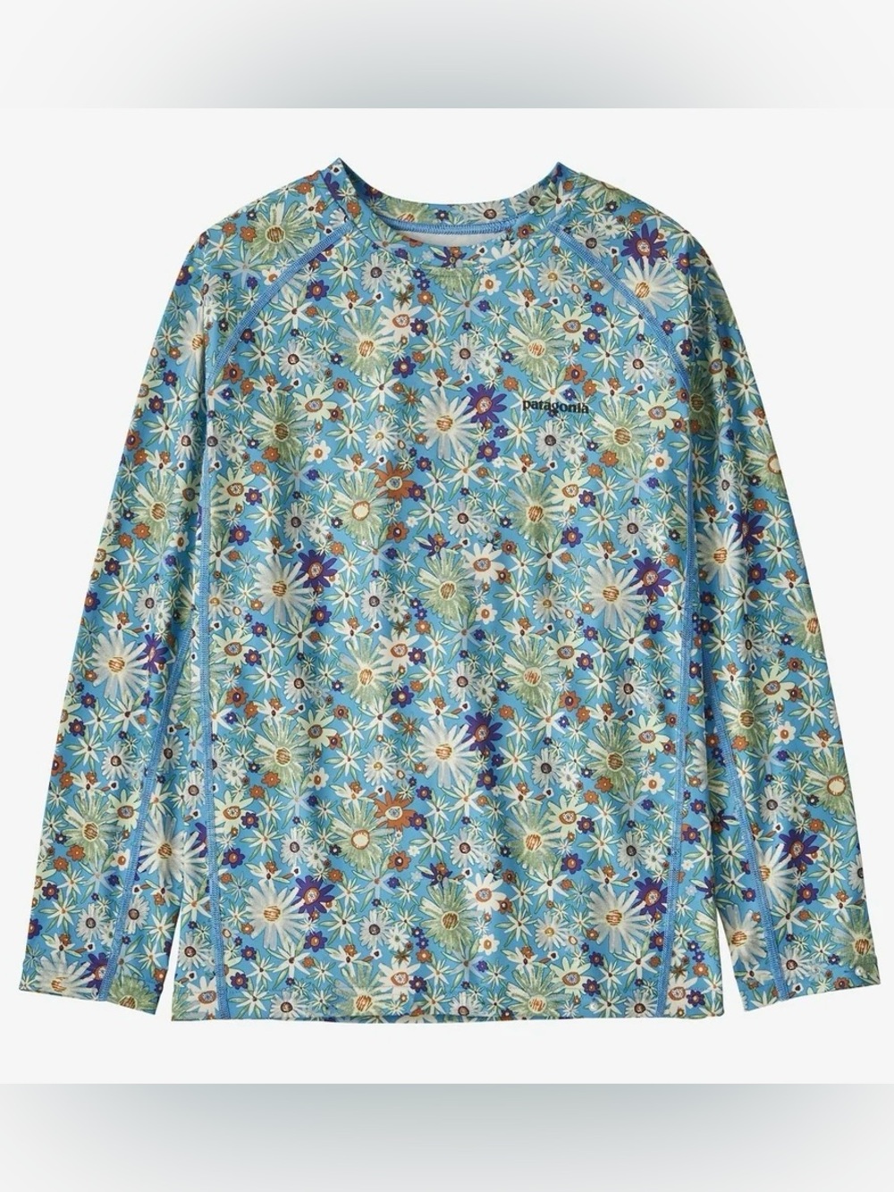 Patagonia Kids Long Sleeve Capilene Silkweight UPF Rashguard Size 10 Medium